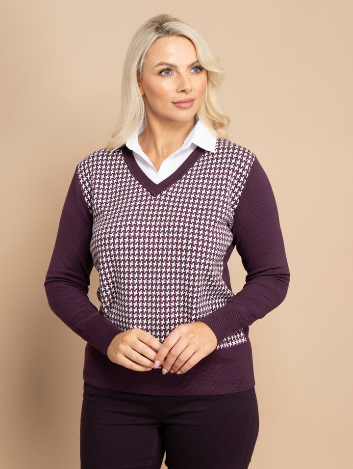 Shirt Jumper - Plum