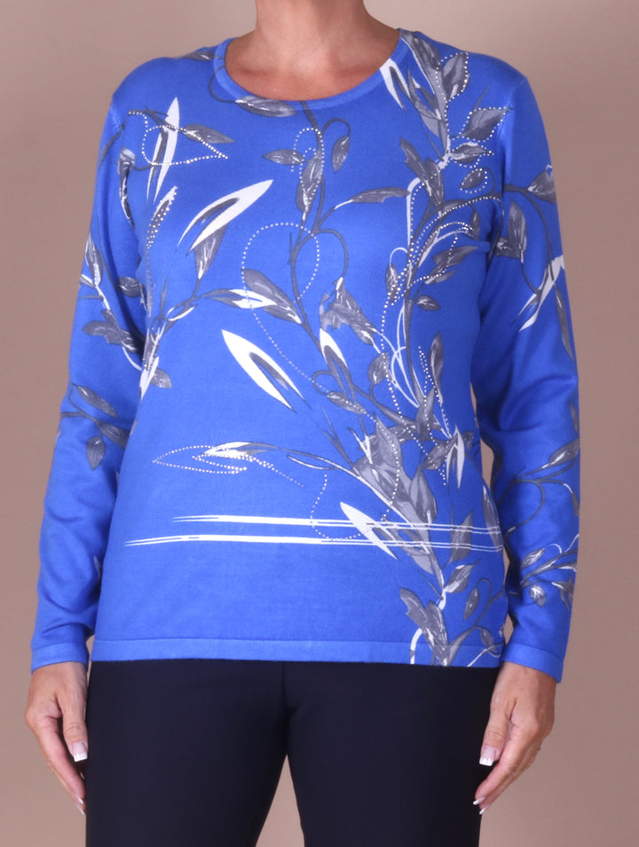 Diamonte Knit - Blue