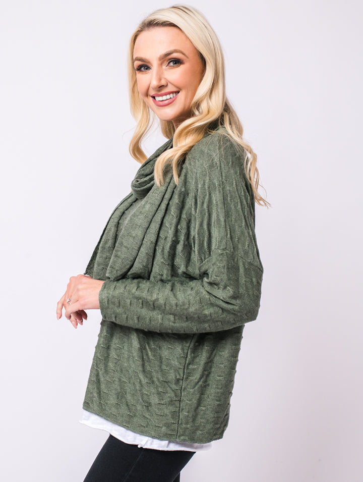 Scarf Top - Khaki