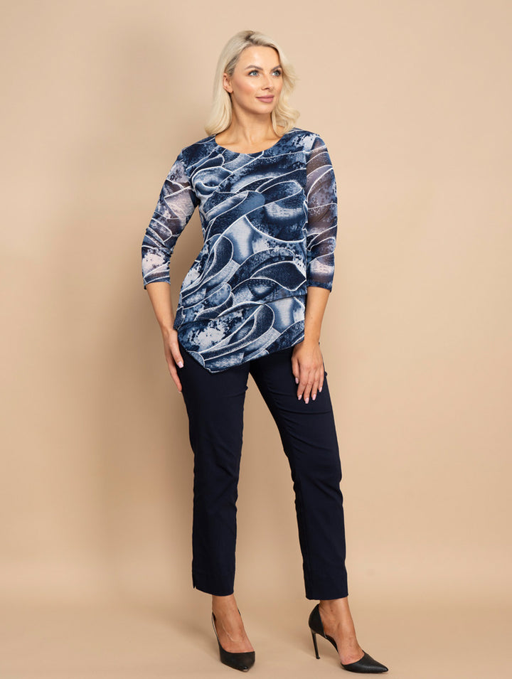 Mesh Top - Denim