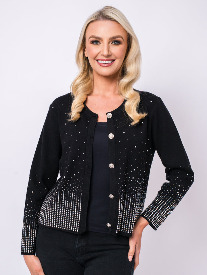 Diamonte Cardigan - Black