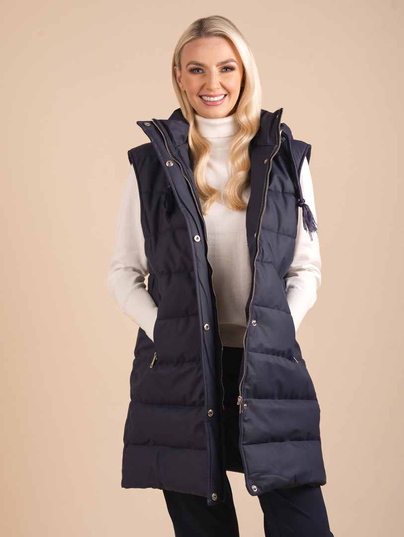 Pu Gilet - Navy