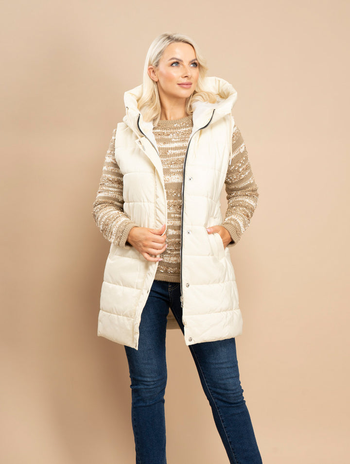Sleeveless Jacket - Off White