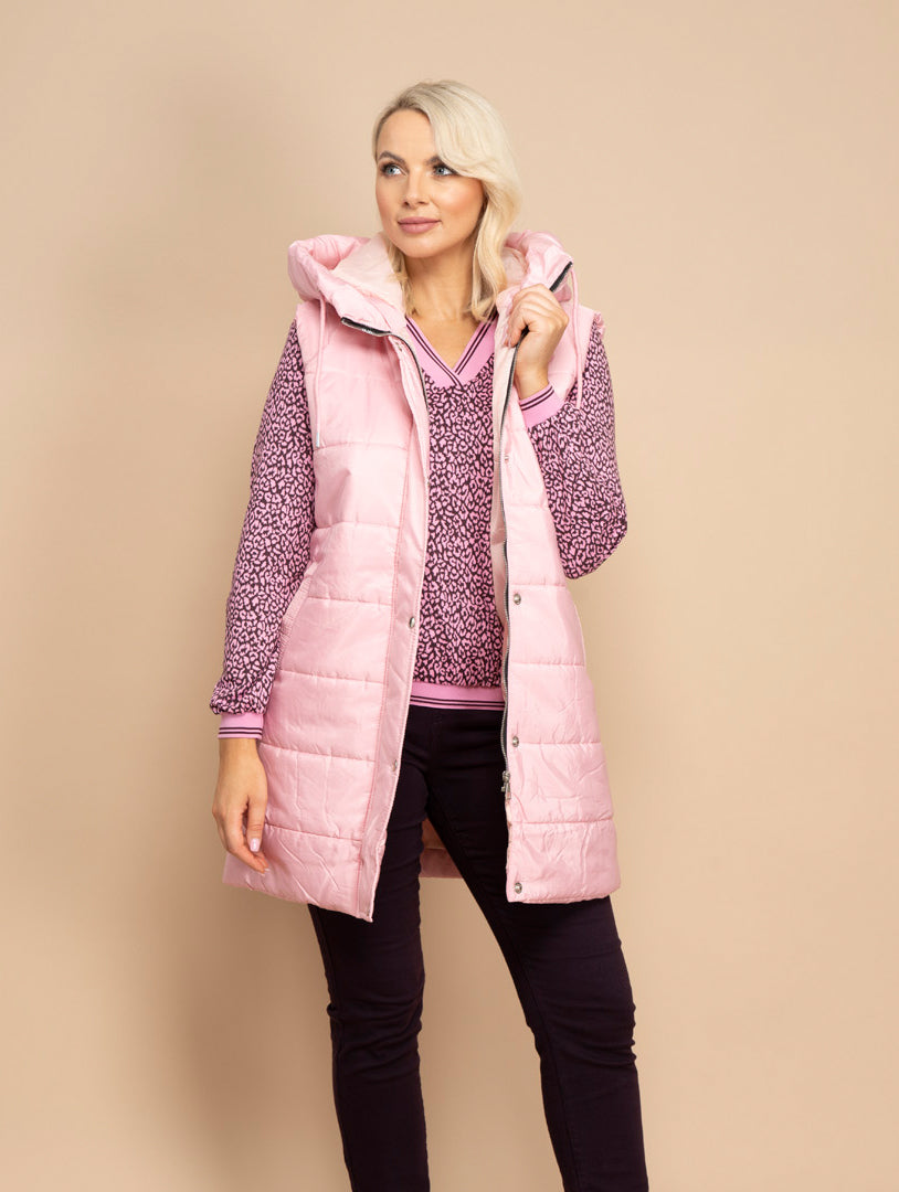 Sleeveless Jacket - Pink