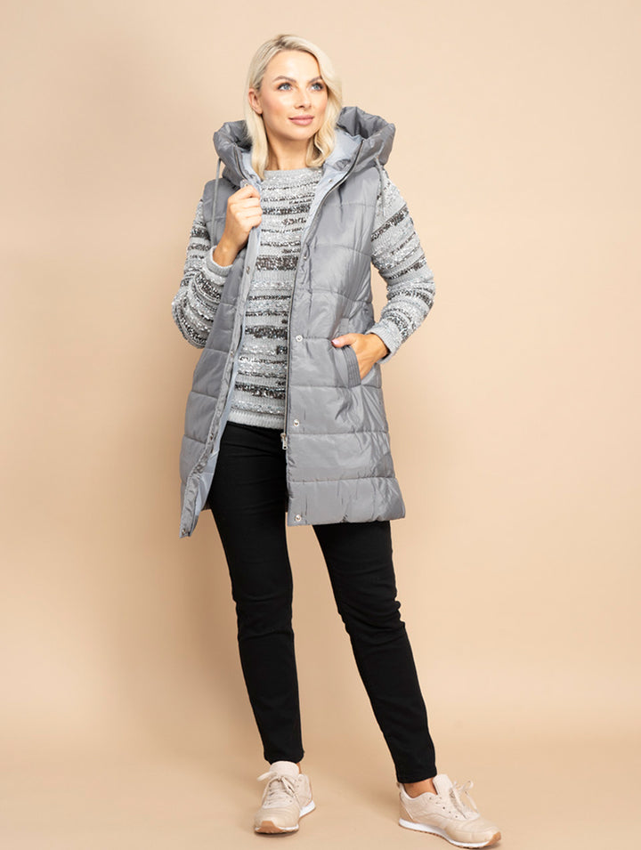 Sleeveless Jacket - Grey