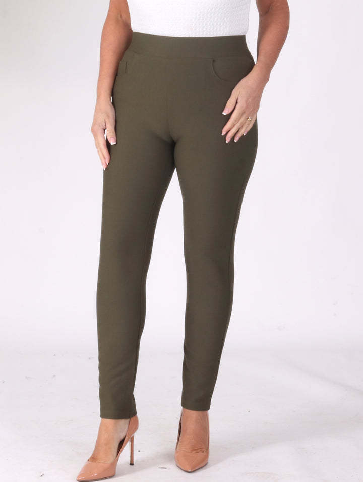 Ponte Trouser - Khaki