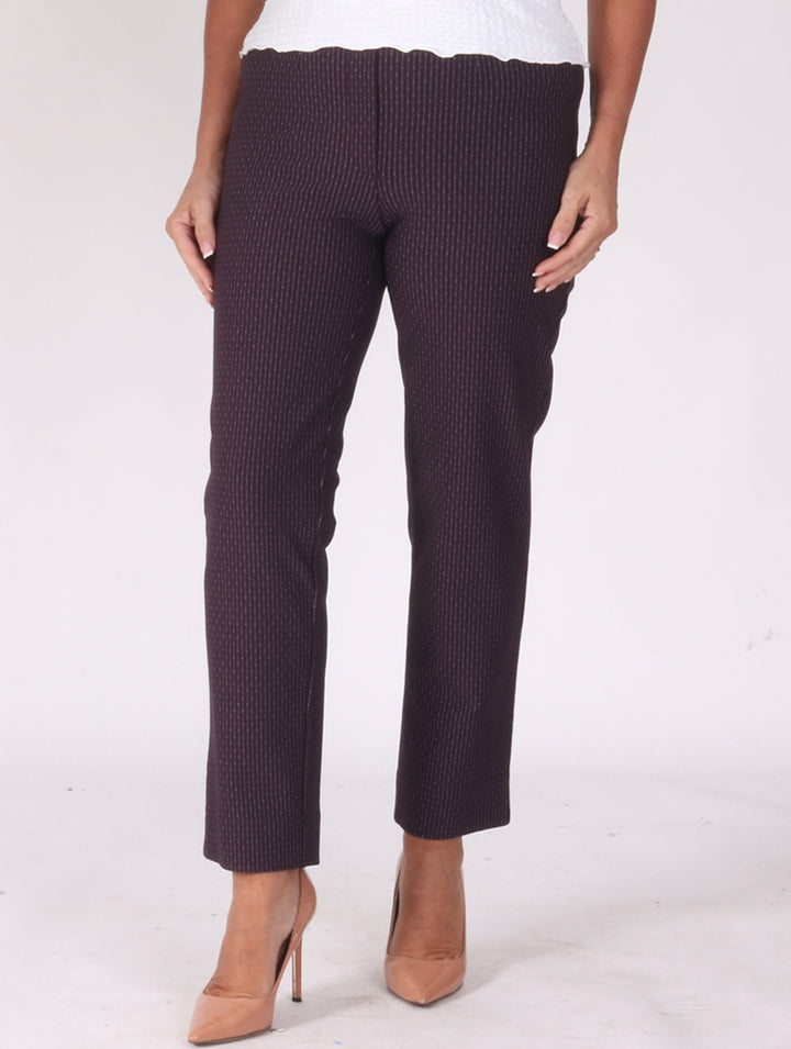 25" Speckle Trousers - Plum